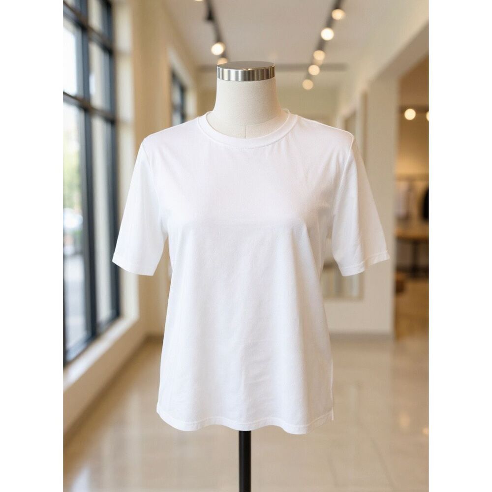 Babaton Shoulder Pad Core Off White Business Causal Tee T Shirt Size 2XS